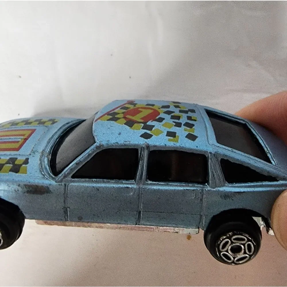 Unbranded Blue Checked Flag #1 Die Cast Fast Race Toyota Toy Car